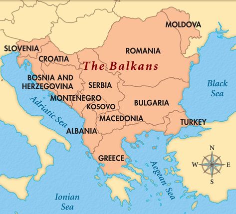 Balkans Travel, Balkan Peninsula, Geography Map, The Balkans, East Europe, World Geography, Country Maps, Europe Map, Marmaris