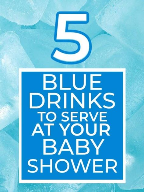 Blue Bridal Shower Punch, Blue Drink For Gender Reveal, Blue Gender Reveal Drink, Blue Bridal Shower Drinks, Blueberry Punch Recipes, Non Alcoholic Blue Punch, Blue Raspberry Punch, Blue Drink For Baby Shower Boys, Drinks For Gender Reveal Party