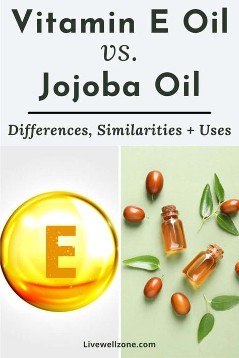 Vitamin E Oil For Skin Benefits Of, Vitamin E Oil Uses, Jojoba Oil For Skin, Facial Oil Recipe, Vitamin E Oil For Skin, Benefits Of Jojoba Oil, Jojoba Oil Skin, Carrier Oils For Skin, Jojoba Oil Benefits