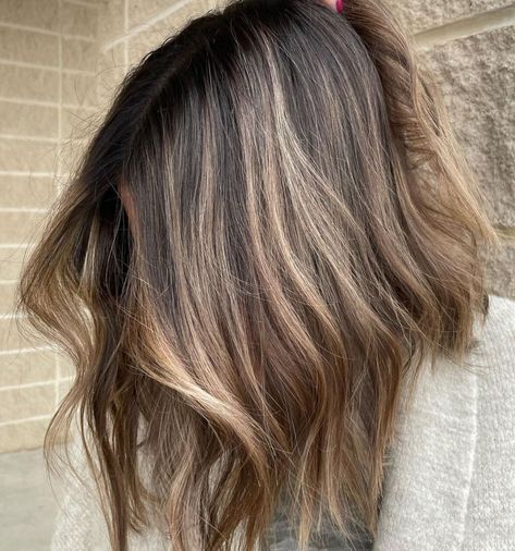 Balayage Hair Color for Graying Locks Colors For Gray Hair, Brown Hair Going Grey, Blend Gray Hair, White Blonde Hair Color, Hair Color Placement, Grey Brown Hair, Warm Blonde Highlights, Cool Blonde Hair Colour, Warm Brown Hair