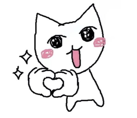 Excited Reaction Drawing, Blushing Cat Drawing, Confused Cat Doodle, Excited Emoji Drawing, Cat Thumbs Up Drawing, Reaction Doodle Happy, Cat Thumbs Up Reaction Pic, Thumbs Up Reaction Pic Drawing, Silly Drawings Love