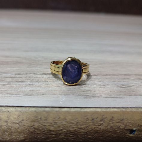 100% Original Oval Cut 5,6,7 Carat Blue Sapphire Astrology Ring in Panchdhatu, Blue Sapphire/ Neelam Ring for Unisex Astrology Ring, Neelam Ring, Rudraksha Jewelry, Back Bone, Gold Earrings Models, Rudraksha Beads, Blue Sapphire Gemstone, Blue Stone Ring, Ringe Gold