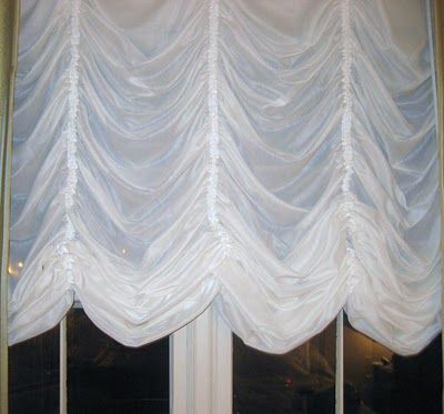 How To Make Austrian Curtains, Austrian Shades, Embassy Row, Balloon Shades, Drapery Panels, Sheer Curtain, Pretty House, Sheer Curtains, Curtains Living Room