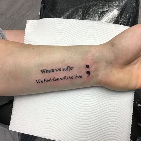 Semicolon Tattoo Meaning, Colon Tattoo, Small Wave Tattoo, Health Tattoo, Female Tattoos, Men Tattoos, Semicolon Tattoo, Waves Tattoo, Arm Tattoos