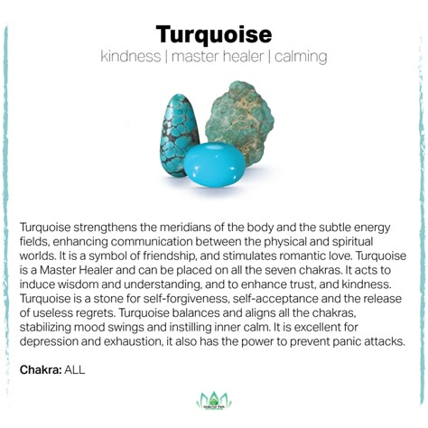 Turquoise Spiritual Meaning, Blue Turquoise Crystal Meaning, Crystals Meanings, Stone Meanings, Stone Magic, Gabby Bernstein, Reiki Therapy, Crystal Healing Chart, Crystal Guide