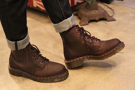 Dr Martens 101 Outfit Men, Men Doc Martens, Dr Martens Crazy Horse, How To Style Dr Martens, Dr Martens Boots Men, Styling Dr Martens, Style Dr Martens, Dr Martens Outfit, Boots Outfit Men