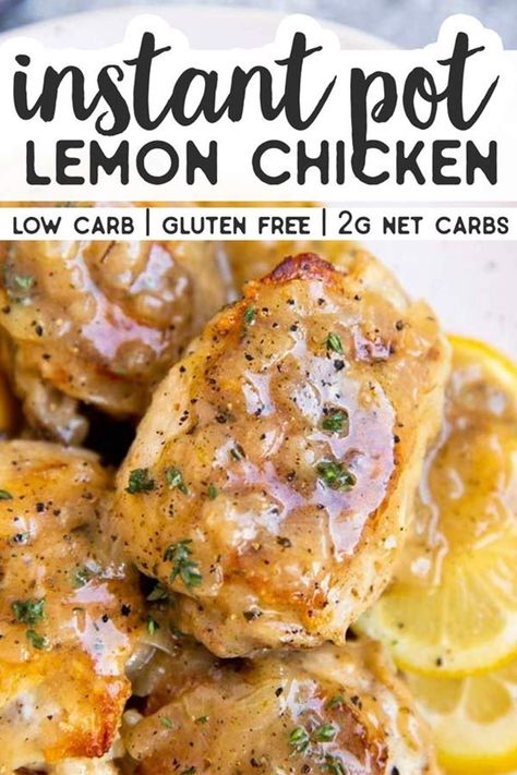 Chicken From Frozen, Instant Pot Lemon Chicken, Low Carb Instant Pot Recipes, Chicken For Dinner, Tomato Chicken, Dinner For One, Oven Fried, Healthy Instant Pot Recipes, Recetas Keto