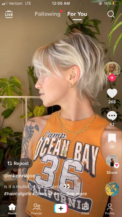 Blonde Pixie Growing Out, Hairstyle For Grown Out Pixie, Blonde Grown Out Pixie, Styling A Grown Out Pixie, Haircuts For Growing Out A Pixie, Pixie Grow Out Style, Growing Out Pixie Hairstyles, Grown Out Pixie Hairstyles, Growing Out Undercut