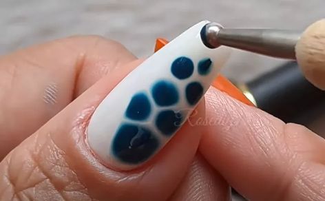 Turtle Shell Nails Tutorial, Blue Tortoise Shell Nails, Shell Nails Tutorial, Tortoise Shell Nails Tutorial, Turtle Shell Nails, Tortoiseshell Nails, Tortoise Shell Nails, Shell Nails, Nail Dotting Tool