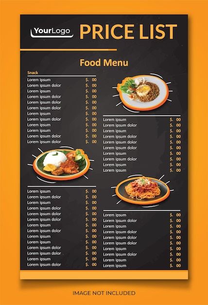 Menu List Design Food, Menu For Restaurant Ideas, Tapsilog Menu Design, Restaurant Menu Design Ideas Templates, Food Price List Design, Menu Price List Design, Menu Food Design, Food Menu Design Ideas, Restaurant Menu Design Ideas