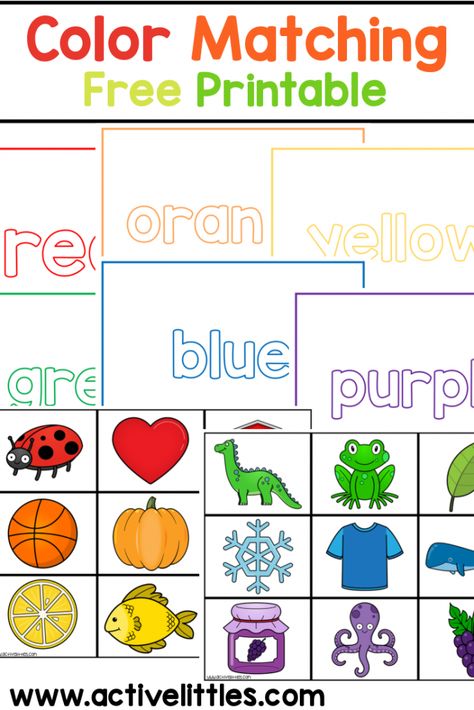 color matching free toddler printable Colors Sorting Activities, Velcro Matching Activities Free, Sorting By Color Worksheet, Color Word Matching Free Printable, Math Family Activities For Preschool, Picture Matching Free Printable, Colour Matching Activities Preschool, Preschool Color Matching Activities, Color Matching Worksheets For Preschool