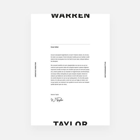 Resume Template With Cover Letter for Word, Indesign & Photoshop. Warren - Etsy Cover Letter Layout, Gambit Wallpaper, Creative Cover Letter, Motivational Letter, Cover Letter Design, Resume Layout, Portfolio Resume, Cv Resume Template, Cover Letter Example