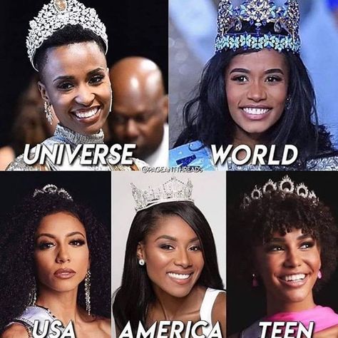 Black Pageant Queens, Pageant Aesthetic, Miss Teen Usa, Pageant Hair, Pageant Crowns, Teen Usa, Black Queens, Munaluchi Bride, Miss Usa