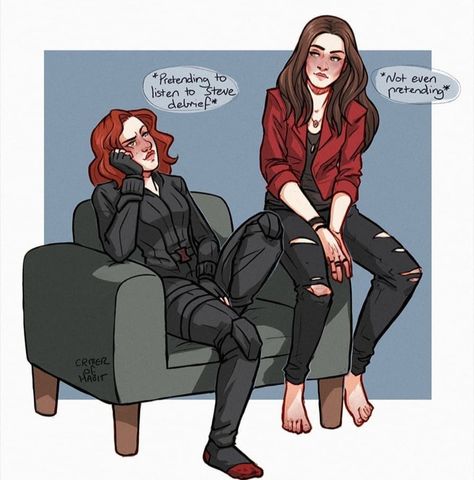 art by @critter_of_habit on insta. Marvel Headcanon, Marvel Drawings, Marvel Characters Art, Scarlet Witch Marvel, Avengers Comics, Marvel Fan Art, Marvel Avengers Movies, Marvel Avengers Funny, Black Widow Marvel