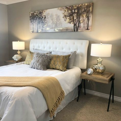 Gray Gold White Bedroom, Brown Gold And White Bedroom, Grey Gold Bedroom Ideas, Gray White Gold Bedroom, Grey Gold And White Bedroom, Gold And Grey Bedroom Ideas, White Grey And Gold Bedroom, Gray White And Gold Bedroom, Gold And Gray Bedroom