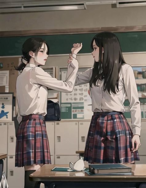 School Life Anime, Ha Eun Byeol, Anime Student, Drawing Anime Hands, 1366x768 Wallpaper Hd, School Anime, Anime Korea, Girl Cartoon Characters, Anime Hands