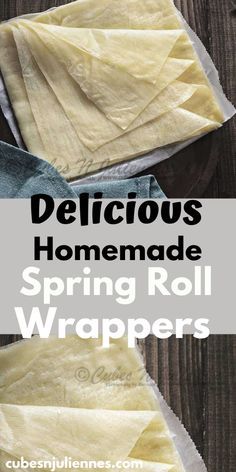 Lumpia Wrapper Recipe, Goto Recipe, Spring Roll Wraps, Roll Dough Recipe, Chinese Spring Rolls, Homemade Spring Rolls, Spring Roll Pastry, Spring Roll Wrappers, Spring Roll Recipe