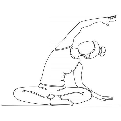 Yoga Graphics Illustrations, Yoga Line Drawing, Exercise Drawing, Yoga Artwork, Yoga Drawing, Yoga Symbols, Yoga Logo, Black And White Cartoon, Landscape Sketch