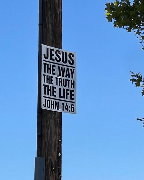 Jesus the way the truth and the life ✝️ #JesusSacrifice #ChristianInspiration #BibleQuotes #Faith #Grace #Love #Redemption #EternalHope #DailyDevotion #InspireOthers #GodIsLove God Is The Way The Truth And The Life, Christian Billboards Aesthetic, Jesus The Way The Truth The Life, The Way The Truth And The Life, Jesus Revolution Aesthetic, Jesus Is The Way The Truth And The Life, It Is Finished Jesus, One Way Jesus, Jesus Is The Only Way