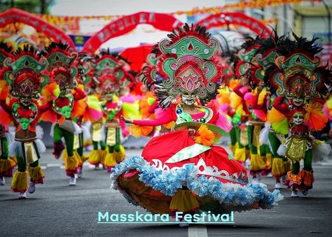 Masskara Festival Costume, Masskara Festival, Rave Art, Regions Of The Philippines, Bacolod City, Asian Street Food, Makati City, Festival Costume, Bacolod