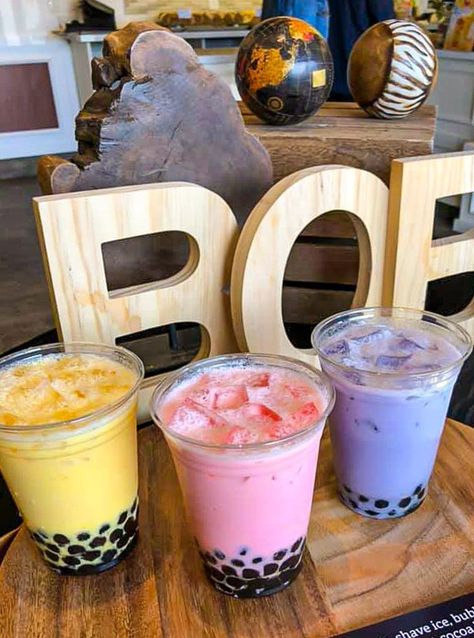 Boba tea bar from Seattle Ice Cream Catering | bubble tea Bobo Tea, Pop Ice, Bubble Tea Station, Boba Bar Station, Boba Bar, Bubble Tea Flavors, Bubble Drink, Vintage Food Posters, Bubble Tea Shop