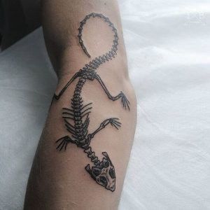 Animal Tattoos and their Meanings | by Jhaiho | Medium Lizard Skeleton, Bearded Dragon Tattoo, Tattoos And Their Meanings, Lizard Tattoo, Animal Meanings, Skeleton Tattoo, Skeleton Tattoos, Tarot Reader, Lake Shore