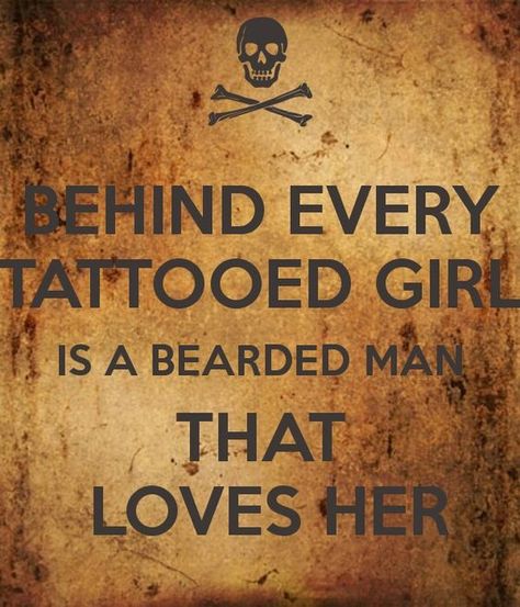 Beard Quotes, Billy B, Tattooed Girl, Beard Humor, Beard Lover, Beard Love, Beard Tattoo, Bearded Man, Dump A Day