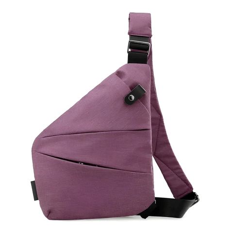 Chest Bag Men, Anti Theft Bag, Travel Crossbody, Crossbody Bags For Travel, Travel Bags For Women, Shoulder Backpack, Purple Bags, Pocket Bag, Anti Theft