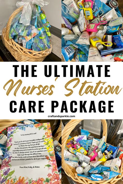 Gift Basket For Nurses, Basket For Nurses, Ideas For Nurses Week, Nurse Gift Baskets, Nurse Station, Cna Week, Thank You Nurse Gifts, Community Relations, Nurse Crafts