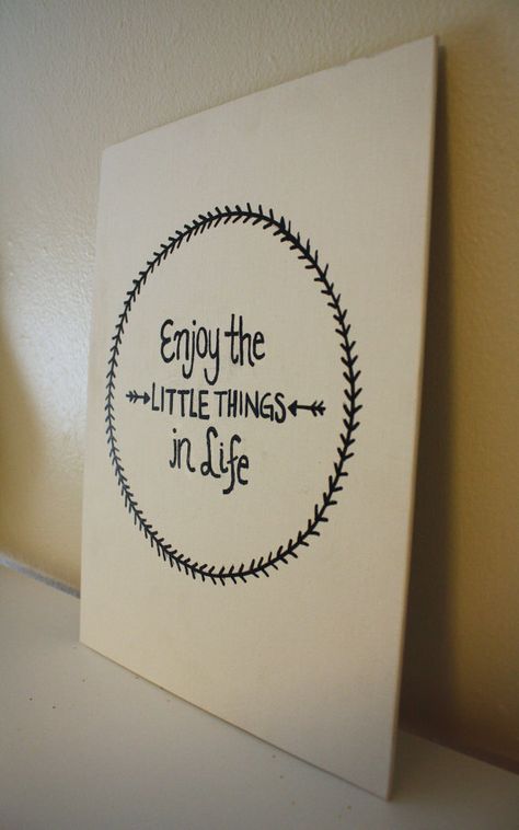 Canvas Quote Enjoy the Little Things in Life by AbiMariah on Etsy Ideas For Painting, Quote Canvas, The Little Things In Life, Sorority Crafts, Little Things In Life, Sharing Time, Enjoy The Little Things, Big Things, Canvas Quotes