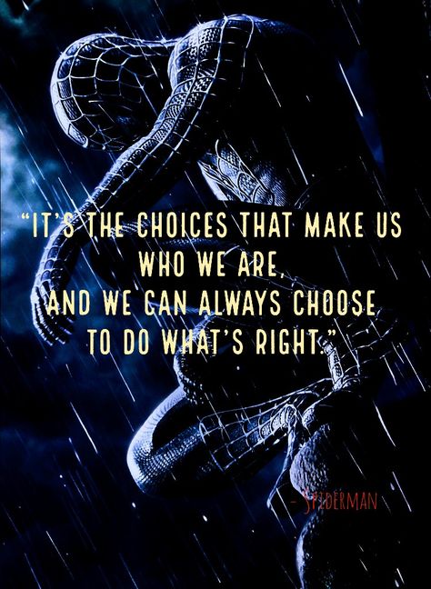 Spiderman Wallpaper Quotes, Spider Man Quotes Inspirational, Spiderman Quotes Inspirational, The Amazing Spiderman Drawing, Quotes From Spiderman, Marvel Movie Quotes, Super Hero Quotes, Disney Pixar Quotes, Spiderman Quotes