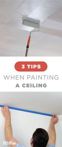 Painting Ceilings Tips, Painting Walls Tips, House Painting Tips, Best Paint Sprayer, Ceiling Paint, Behr Paint, Up House, Diy Home Repair, Paint Roller