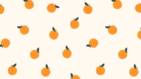 Fruit Drawing Wallpaper, Soft Desktop Wallpaper Aesthetic, Fruit Wallpaper Laptop, Fruit Desktop Wallpaper, Orange Macbook Wallpaper, Orange Pc Wallpaper, Desktop Background Hd 1080p, Orange Wallpaper Laptop, Orange Laptop Wallpaper