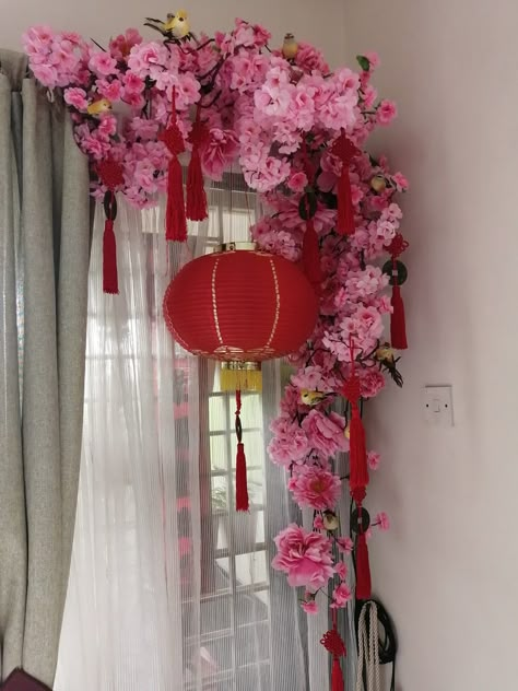 Asian Party Decorations, Decor Inspiration Bedroom, Garden Design Home, Wallpapers Home Decor, Japan Party, Cherry Blossom Party, Chinese Party, Japanese Party, Asian Party