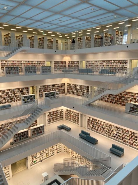 Germany University, Stuttgart Library, Campus Aesthetic, Boarding School Aesthetic, University Aesthetic, Private High School, School Building Design, Campus Design, Library Inspiration