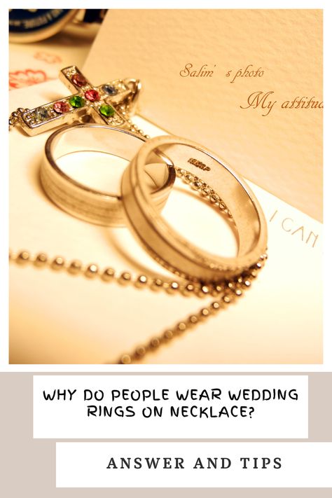 Here are some tips on how to wear your wedding rings (or engagement ring) on a necklace. This can be a great way to show them off and keep them safe at the same time. Plus, it's a fun way to change up your look from day to day. How To Wear A Ring On A Necklace, Wedding Ring On Necklace, Rings On Necklace, Ring On Necklace, Ring On A Necklace, Wedding Ring Tattoo, Maid Of Honor Speech, Silicone Wedding Band, Ring Holder Necklace