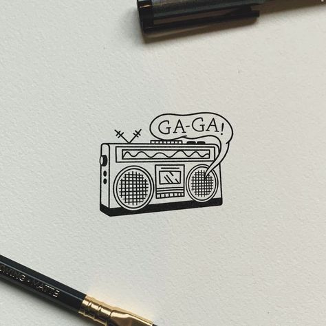 Radio Gaga Tattoo, Boom Box Tattoo, Queen Tattoo Band, Radio Tattoo, Dancing Illustration, Lotr Tattoo, Lyrics Tattoo, Arm Tats, Lyric Tattoos