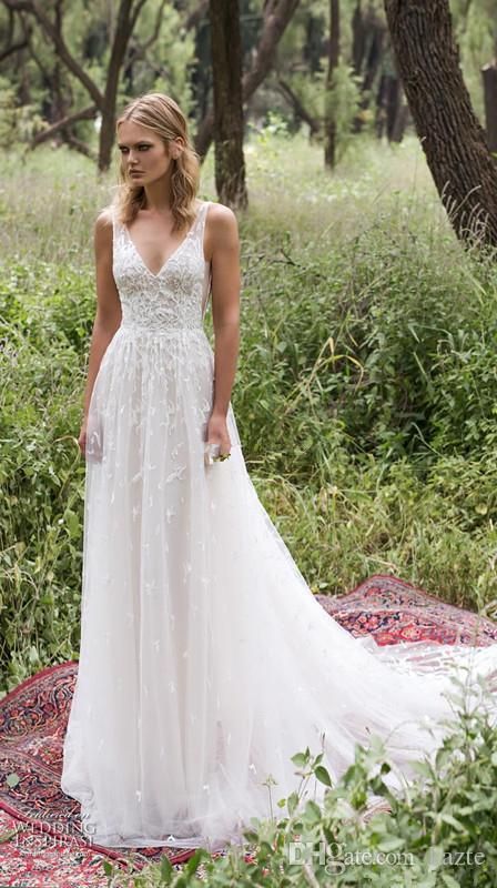 Discount Vintage Lace Detail Country Bohemian Wedding Dresses 2017 Modest Limor Rosen V Neck Backless Full Length Cheap Boho Bridal Dress Preowned Wedding Dresses Tea Length Wedding Dresses From Kazte, $129.85| DHgate.Com Elegant Bridal Dress, Wedding Dress Low Back, Popular Wedding Dresses, Beauty Dress, Princess Wedding Dresses, Tulle Wedding, Wedding Dresses Romantic, Elegant Wedding Dress, Tulle Wedding Dress