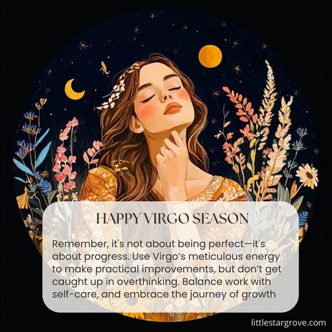 Happy Virgo Season! Let’s make the most of this grounded, productive energy ✨♍️ #virgoseason #virgo #astrology Virgo Astrology, Virgo Woman, Virgo Season, Virgo Women, Astrology And Horoscopes, Natal Charts, Astrology, Energy, Let It Be