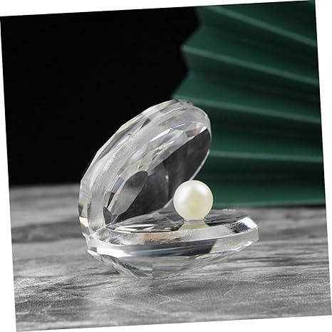 Amazon.com: OFFSCH Pearl Clam Ornaments Seashell Statue Crystal Glass Paperweight Seashell Art Glass Conch Shell Figurines Desk Decor Garden Seashell Sculptures Baby Ring Holder White Crystal Cake : Home & Kitchen Pearl Clam, Baby Ring, Crystal Cake, Baby Rings, Seashell Art, Conch Shell, Pearl Wedding, Glass Paperweights, White Crystal