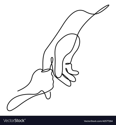 Hands Holding Tattoo Minimalist, Father And Son Hands Drawing, Hand Holding Line Drawing, Line Drawing Holding Hands, Holding Hands Line Tattoo, Father Daughter Holding Hands Tattoo, Holding Hands One Line Drawing, One Line Hand Tattoo, Single Line Hand Tattoo