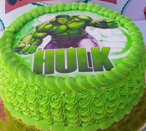 Hulk Birthday Cake Ideas, Hulk Birthday Party Cake, Hulk Pasta, Hulk Cake Design, Trending Cakes, Bolo Hulk, Hulk Birthday Cakes, Hulk Theme, Picture Cake