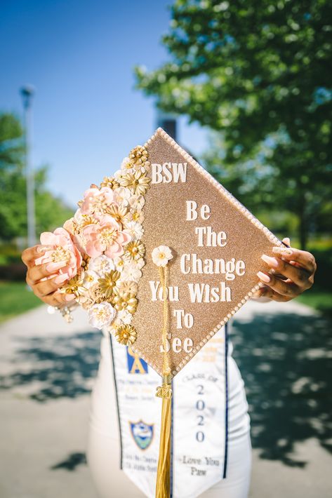 Social Worker Graduation Cap Ideas, College Graduation Cap Decoration Social Work, College Graduation Pictures Social Work, Social Work Grad Cap Ideas, College Graduation Cap Ideas Social Work, Bsw Graduation Cap Social Workers, Social Worker Graduation Pictures, Msw Graduation Cap Social Work, Social Work Graduation Photoshoot