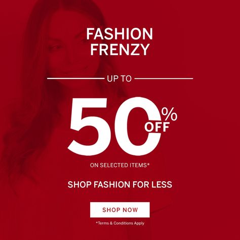 FASHION FRENZY✨👌 Up to 50% OFF Selected Items* Shop Fashion for less *Terms & Conditions Apply. Hurry!! Offer ends 30th June 11:59pm AEST. 🎉⁠Click the Link to Shop Now.😍 .⁠ .⁠ .⁠ #tvsn #sale #frenzy #discounts #bargains #bigbrands #fashion #shopping #shop #musthave #moneyoff #save #deals #midyearsale 11 11 Sale Poster, New Collection Poster Fashion, New Collections Poster, Fashion Sale Poster, 11 11 Sale, Sale Tag, Email Blast, Big Bra, Poster Layout