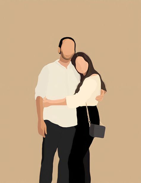 Art Profile Picture, Minimal Cartoon, Avatar Portrait, Art Profile, Couple Avatar, Twitch Logo, Digital Portraits, Faceless Portrait, Portrait Cartoon