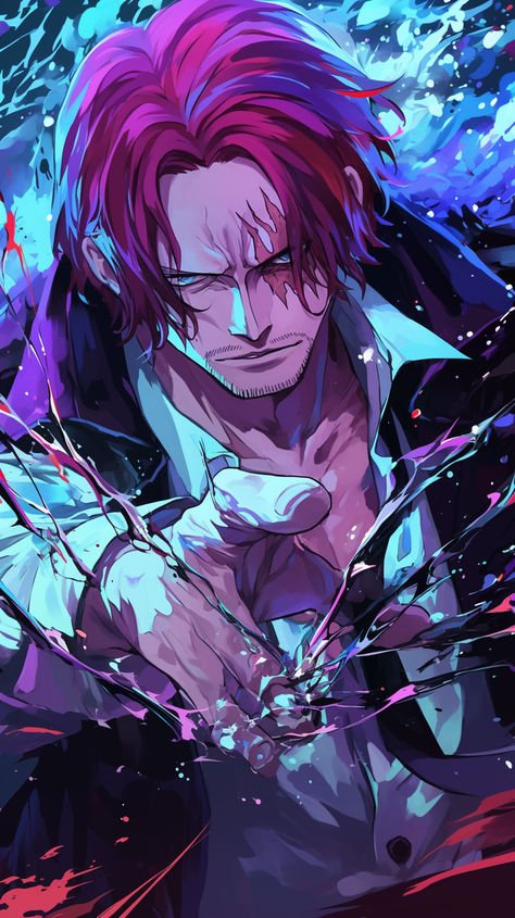 Shanks from one piece One Piece Macbook Wallpaper, Shanks Bounty, Shanks Pfp, Red Haired Shanks, Brothers Wallpaper, Shanks One Piece, 4k Wallpaper Android, Doflamingo Wallpaper, One Piece Wallpaper