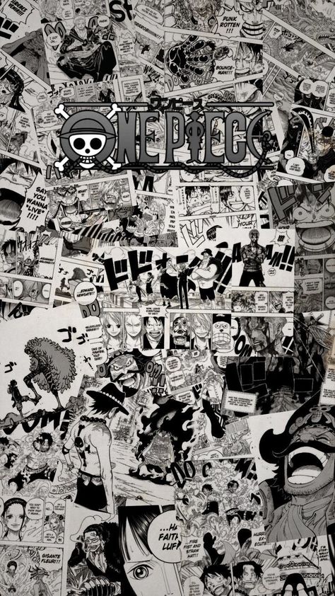 Wallpaper Backgrounds One Piece, One Piece Manga Background, One Piece Characters Wallpaper, One Piece Comic Wallpaper, Comic Wallpaper Aesthetic, One Piece Manga Aesthetic, One Piece Wallpaper Black And White, Manga One Piece Wallpaper, Iphone Wallpaper One Piece