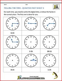 clock worksheets telling the time quarter past 4 Telling Time Anchor Chart, Worksheets For 2nd Grade, Clock Worksheets, Polka Dot Classroom, Telling Time Practice, Life Skills Class, Learn Basic Korean, Learn To Tell Time, Telling Time Worksheets