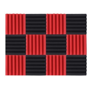 12 Pack Studio Acoustic Foams Sponge Panels Tiles Absorption Sound Insulation Foam for Sale - US$24.81 black &red | Tomtop Acoustic Foam Panels, Acoustic Foam, Soundproof Room, Foam Panels, Recording Studios, Sound Absorption, Foam Insulation, Sound Insulation, Boys Room Decor