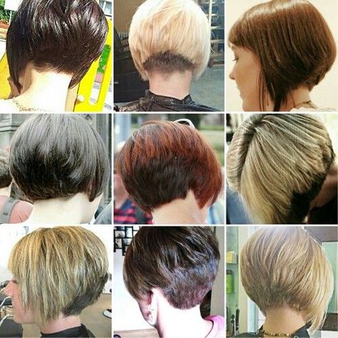 Back Of Bob Haircut, Bob Haircut Back View, Short Stacked Bob Haircuts, Trendy We Fryzurach, Stacked Haircuts, Stacked Bob Hairstyles, Stacked Bob Haircut, Bob Haircut For Fine Hair, 2015 Hairstyles